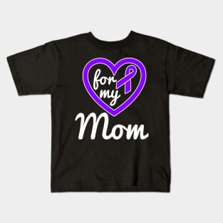 Hodgkins Lymphoma Mom Cancer Awareness Kids T-Shirt